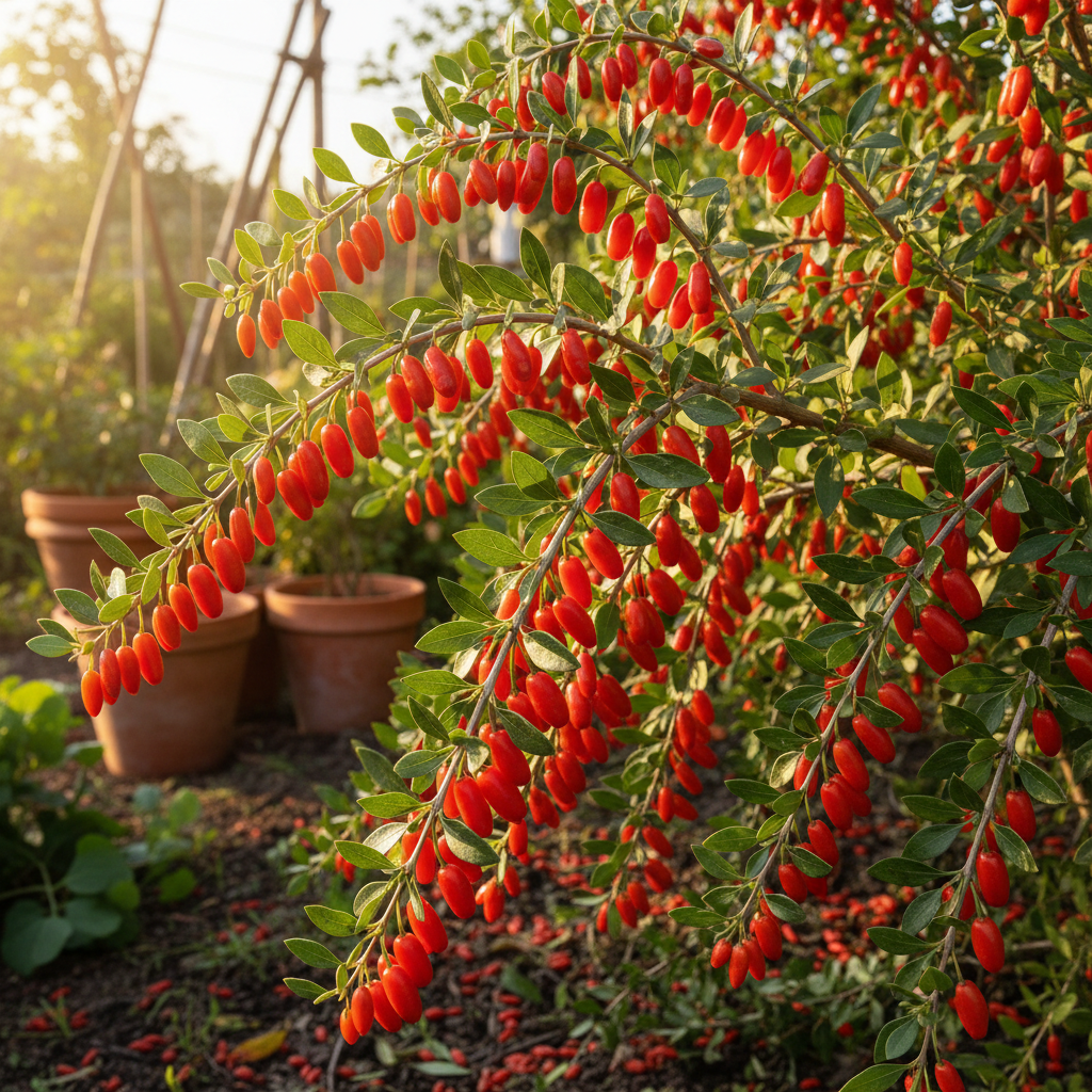 Goji Big Life Berry fruits mûrs