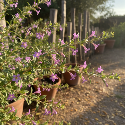 Goji en fleurs